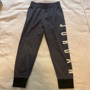 Air Jordan Youth Jogger Sweatpants Dark Gray White 3T 4Y Small 3-4 Years